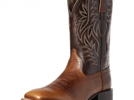 Ariat Mens Sport Wide Square Toe Boots - Peanut Butter/Chaga Brown